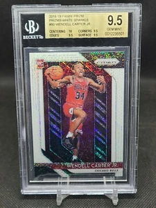 2018-19 Wendell Carter Jr. Prizm White Sparkle BGS 9.5 GEM Mint Jr SP SSP Magic  - Picture 1 of 2