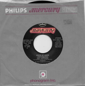 DEF LEPPARD  Rock Of Ages  rare promo 45 from 1983 - Picture 1 of 1