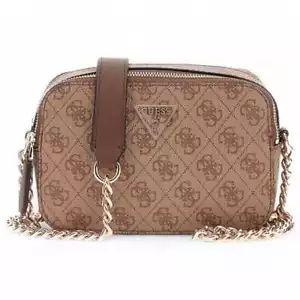 Genuine GUESS Bag NOELLE GIRLFRIEND Female Beige - HWBG7879140LGW - Picture 1 of 4