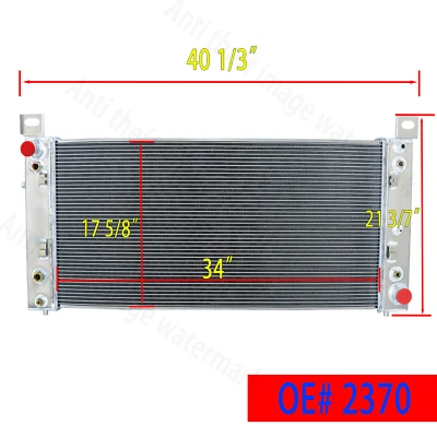 2370 4 Rows Radiator For Chevy Silverado 1500 2500 Suburban Tahoe 4.8 5.3 6.0L - Image 1 of 4