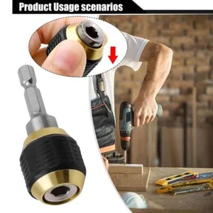 Fit For Hexagonal Shank up Drill Bit Chuck Quick Change Adapter Converter T3H8 - Picture 1 of 8
