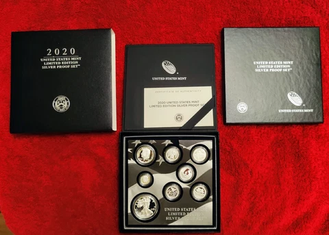 2020 S U.S. MINT LIMITED EDITION .999 SILVER PROOF SET in OGP w/ COA 50K MADE Cover