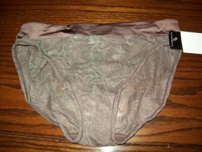 NUEVO CON ETIQUETAS BRAGAS BIKINI FELINA ENCAJE CON RIBETE SATINADO 630695 VISÓN MARRÓN S Foto 1 de 2