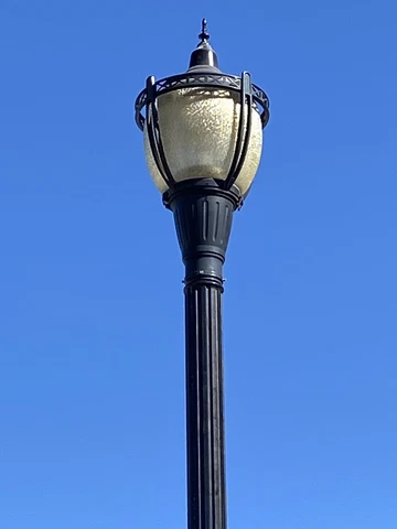 Vintage Black Serenade Luminaire Street Light & Pole Lamp, LED NYC, Can Ship Cover