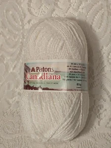 De colección Patons Canadiana Bebé Acrílico Olefina Hilo Peinado Blanco Pompa tblbf1 - Imagen 1 de 12