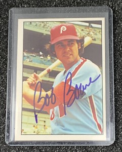 Bob Boone Auto 1975 SSPC #471 Robert Raymond Boone Autograph Phillies Angels