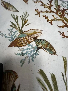 Waverly Inspirations “ Coral Shell Spa “ Cotton Duck Fabric 3.8 yds X 45’ Width - Picture 1 of 6