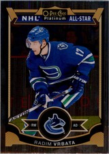 2015-16 O-Pee-Chee Platinum Canucks Hockey Card #18 Radim Vrbata