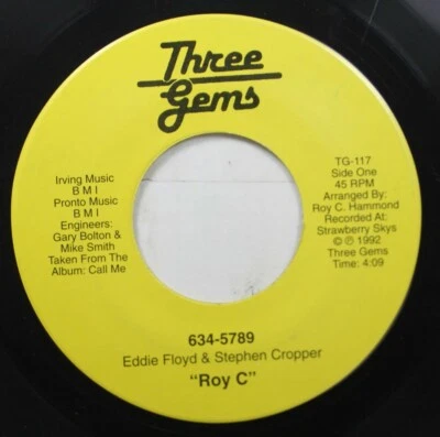 Soul 45 Roy C - 634-5789 / I On Three Gems - Image 1 of 2