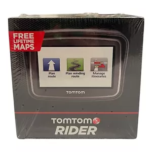 TOMTOM Rider GPS 4.3" Navigation System w/FREE Lifetime Maps New Sealed - Picture 1 of 8