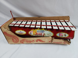 Tudor Metal Products Disneyland Original Concert Grand Xylophone Tin Toy W/Box