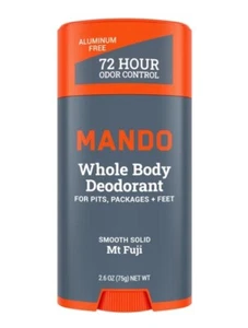 72 Hours MANDO Whole Body Deodorant MT FUJI Smooth Solid 2.6 oz - Picture 1 of 6