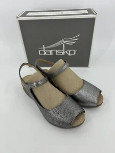 Sandalias Dansko Marcy para mujer talla 40 EU 9,5-10 EE. UU. peltre metálico 1511-979400 - Imagen 1 de 11