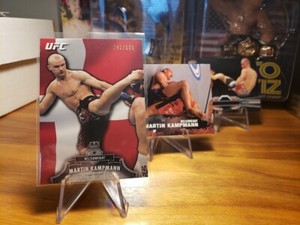 2012 Topps UFC Bloodlines MARTIN KAMPMANN #62 Flag Parallel /188 W 2 BONUS Cards