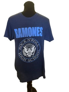 Camiseta Ramones-Rock N Roll High School Hey Ho Gráfica Para Hombre Banda - Imagen 1 de 7