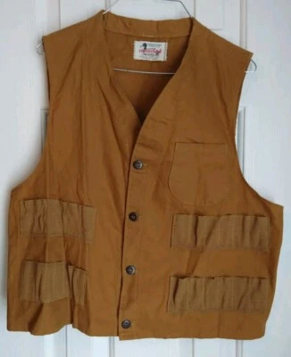 Vintage Canvasback Hunting Vest Tan Canvas Shotgun Upland Bird Hunting - Image 1 of 4