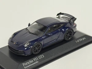 1/43 Minichamps Porsche 911 GT3  from 2020 in Metallic Blue 410 069206 BK125 - Picture 1 of 7