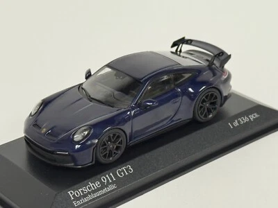 1/43 Minichamps Porsche 911 GT3  from 2020 in Metallic Blue 410 069206 BK125 - Image 1 of 4
