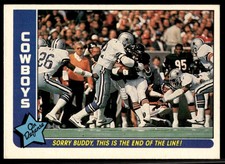 1985 Fleer Team Action Sorry Buddy, This is the End of the Line! (Defense)