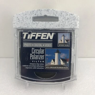 Tiffen 67mm Circular Polarizer Glass Filter with case - EUC - Image 1 of 4
