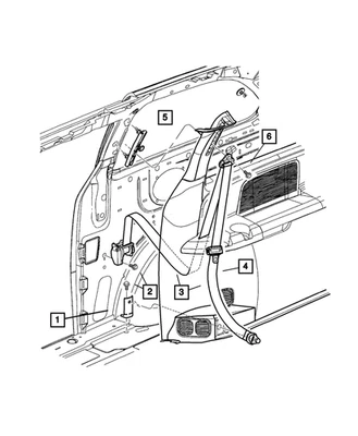 Asiento exterior trasero izquierdo original Mopar 1er Blt SL691L5AB Foto 1 de 4