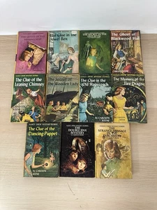 Vintage Yellow Nancy Drew Mysteries Lot Of 11: 19 20 21 25 26 27 37 38 39 50 54 - Picture 1 of 6