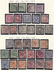 Germany Empire 1880-1900 Page of 32 Used Stamps - Bild 1 von 3