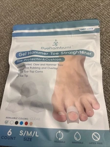 Byehambuni Hammer Toe Alisador, Paquete de 6 Hammer Toe Corrector para Mujer, Ge... - Imagen 1 de 6