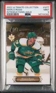 2022-23 Upper Deck Ultimate Collection Marco Rossi Introductions Gold /49 PSA 9 - Bild 1 von 2