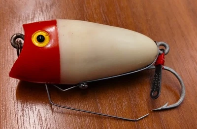 Señuelo de pesca vintage Tony Accetta Jigolet - rojo/blanco Foto 1 de 4