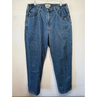 L.L. Bean Flannel Lined Comfort Fit Jeans, Size 36/30 - Image 1 of 4