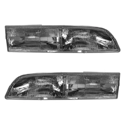 For Ford Crown Victoria 92-97 TRQ Driver & Passenger Side Replacement Headlights Foto 1 de 4