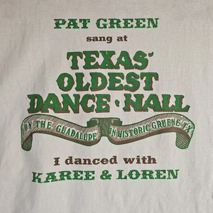 Pat Green Sang at Gruene Hall Texas oldest Dance Hall Early 2000s show Shirt - Picture 1 of 19