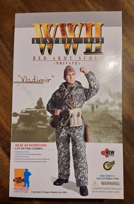 Boneco de ação Dragon Vladimir Red Army Scout WWII russo soviético escala 1/6 fez - Imagem 1 de 4