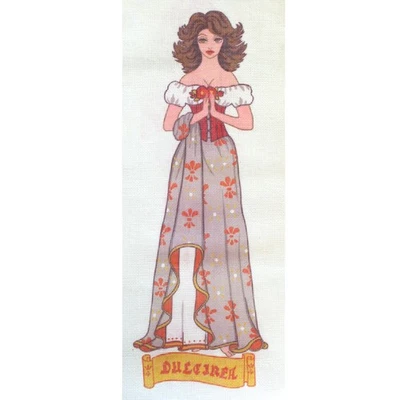 VINTAGE NEEDLEPOINT CANVAS: DON QUIXOTE DULCINEA   BM - Image 1 of 2