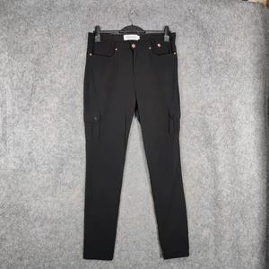 Acai Trousers Size W34 L32 Tall Black Stretch Skinny Cargo Pockets Outdoor - Picture 1 of 14
