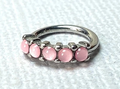 Anillo de aro de piedra iluminadora flexible de 5 piezas torre de cartílago Daith hélice tragus  Foto 1 de 4