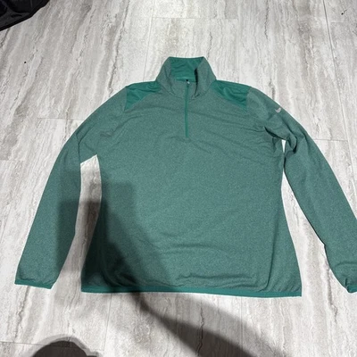 Nike Golf Men’s Dri Fit 1/4 Zip Teal Pullover Athletic Fit Size XL - Image 1 of 4