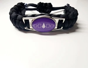 Flag of The Six Nations Iroquois/Haudenosaunee Adjustable Charm Bracelet - Picture 1 of 4
