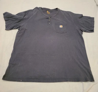 Carhartt Big And Tall 3XLT Original Fit Henley Work Shirt - Image 1 of 4