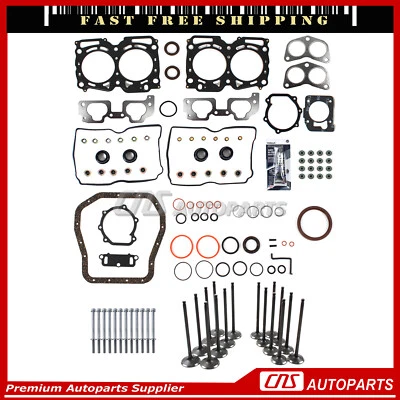 For 99-05 Saab Subaru 2.5 SOHC UPGRADED MLS Full Gasket Set Bolts Valve kit EJ25 Foto 1 de 4