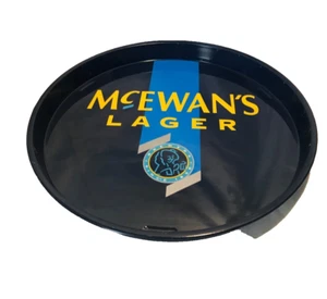 VINTAGE McEWANS LARGER BAR TRAY PUB ADVERTISING SCOTTISH BEER RETRO 12" MANCAVE - Picture 1 of 3