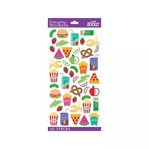 Food Stickers | Junk Food Stickers | Snack Time Labels - 46 Pcs (nm5238549) - Picture 1 of 1