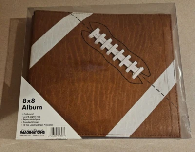 Creative Imaginations 8 x 8 Football Theme Scrapbook Photo Album - Image 1 of 3