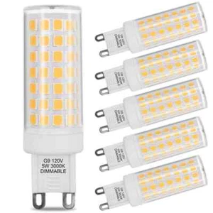 ARTIVA 3000K 40-Watt Equivalent G9 Dimmable LED Light Bulb (Set of 6) - Picture 1 of 4
