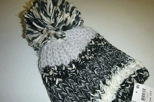 INC International Concepts WINTER hat gray acrylic cable knit beanie SKI hat - Picture 1 of 7