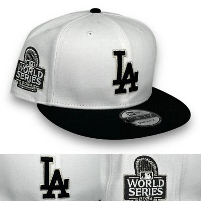 Gorra LA Dodgers 24 Serie Mundial 950 Ajustable Snapback New Era -Blanca -Negra-NUEVA CON ETIQUETAS Foto 1 de 4