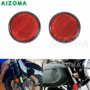 Perno reflector de placa roja de seguridad universal para motocicleta bicicleta de tierra ATV - Imagen 1 de 8