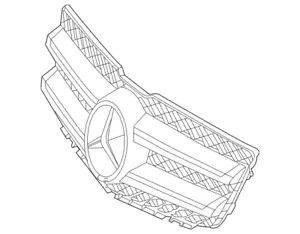 Mercedes Benz Genuine GLK350 2010-2012 Grille Assembly OE 20488008839776 - Picture 1 of 3