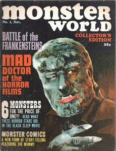 MONSTER WORLD COLLECTORS EDITION 1964 No 1 Battle of the Frankensteins - Picture 1 of 2